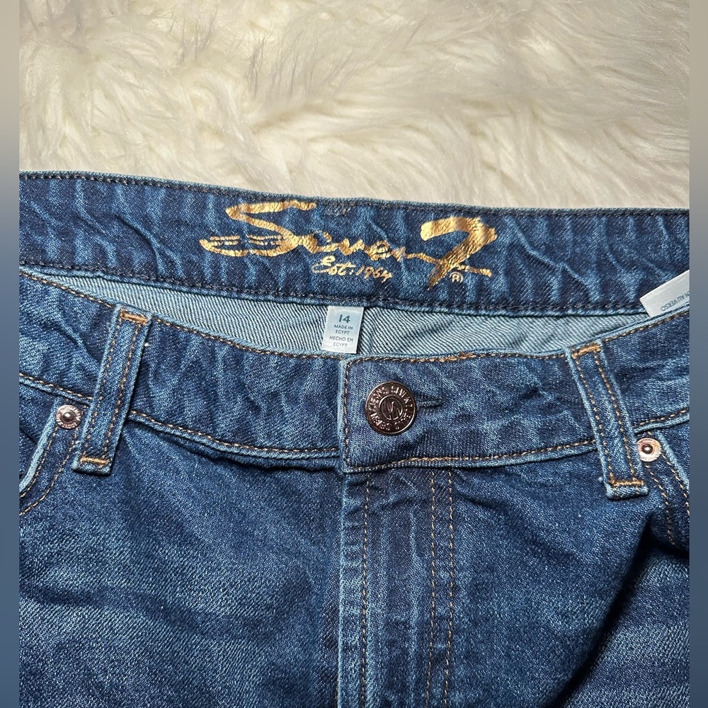 Seven7 Jeans Marilyn Relaxed Boyfriend Jean - Size 14 - Picture 4 of 11
